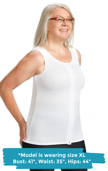 Wear Ease 953/954 Men's V-Neck Torso Compression Vest To Treat Mild Edema  And Lymphedema - Mastectomy Shop