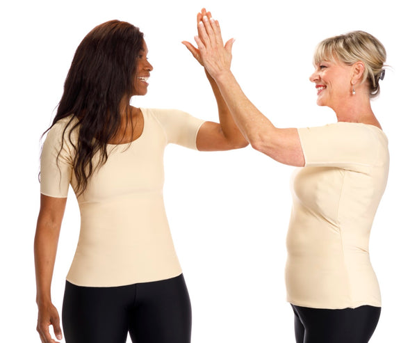 Compression T Shirt soothes Underarms, Upper Chest, Abdomen and Back – Wear  Ease, Inc.